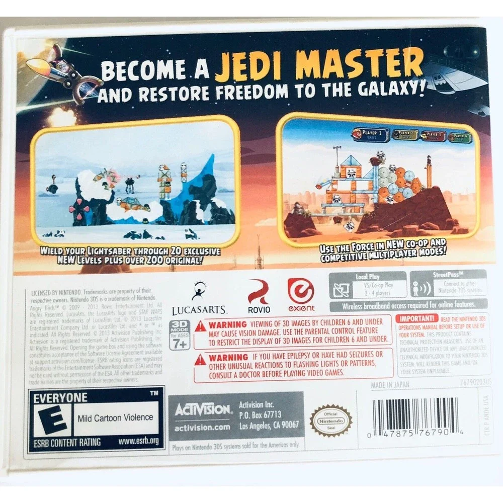 Angry Birds Star Wars (Nintendo‎ 3DS)—rated E